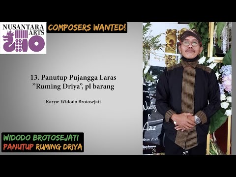Panutup Pujangga Laras”Ruming Driya” by Widodo Brotosejati