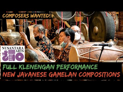 Composers Wanted! New Javanese Gamelan Music Full Klenengan Performance